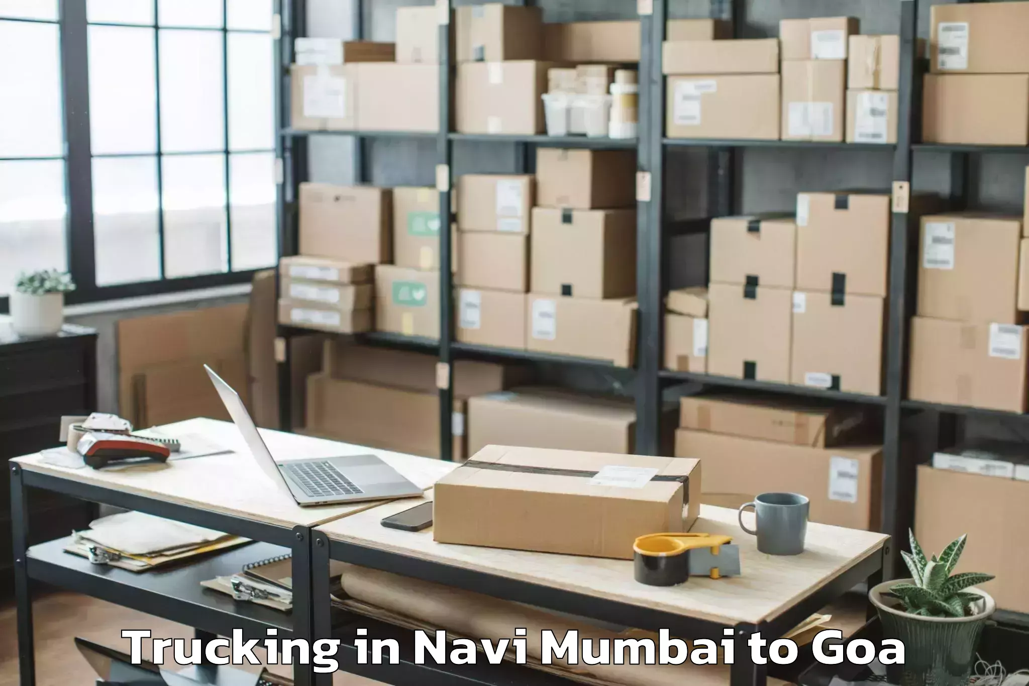 Book Navi Mumbai to Queula Trucking